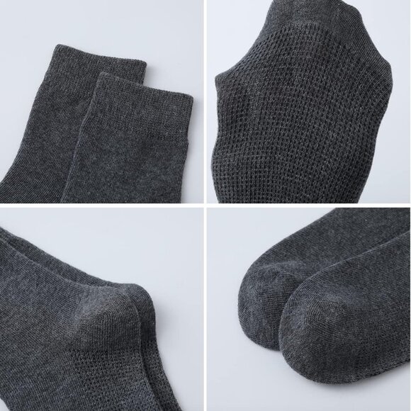 High-Quality Girls Crew Socks - Seamless Cotton Pack in Classic Colors (6 Pack) - Picture 5 of 7